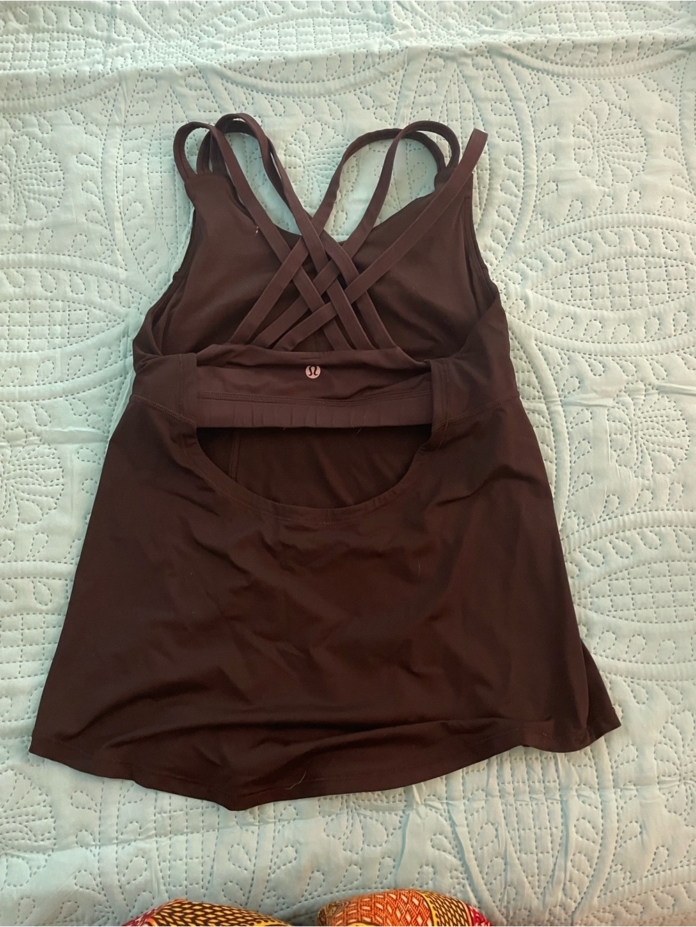 lululemon athletica Black Strappy Crisscross Workout Camisole